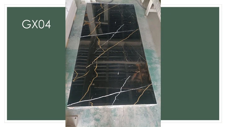 Svart forgylt PVC veggpanel