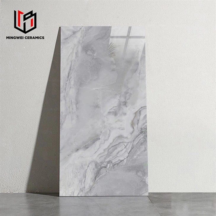 Ren grå blank keramisk fliser